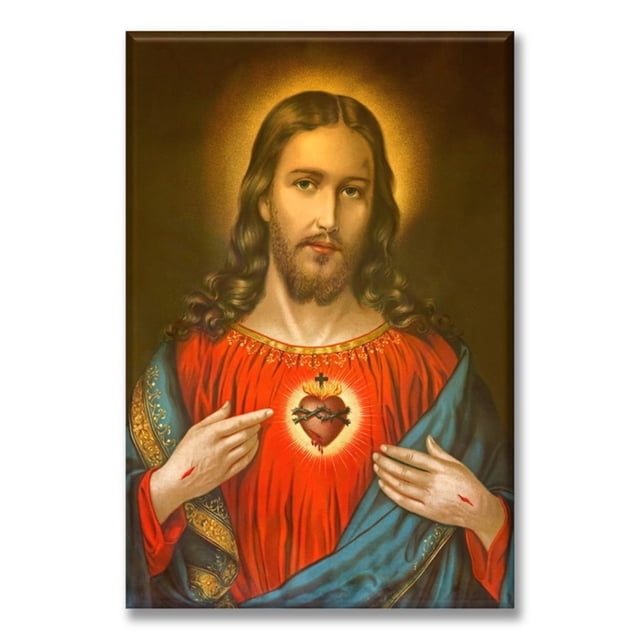 Cuadro Canva Pixtreats Sagrado Corazon 50X75 cm