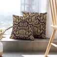 thumbnail image 6 of LALILO Throw Pillow Covers Antique Baroque Floral Classic Vintage Cushion Cover 18" x 18", 2 Pack, 6 of 6