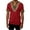 Red, variant on Dellytop Men's Summer V-Neck Short Sleeve T-Shirt Blue XXL