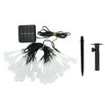 thumbnail image 1 of Luces de cadena LED de 5 metros de largo, 30 bombillas LED, alimentadas por energía solar, material plástico, se pueden usar durante mucho tiempo., 1 of 10