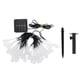 thumbnail image 1 of Luces de cadena LED de 5 metros de largo, 30 bombillas LED, alimentadas por energía solar, material plástico, se pueden usar durante mucho tiempo., 1 of 10