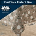 thumbnail image 2 of Mainstays Farmhouse Tablecloth Summer Floral Brown Fabric, 60" x 102", Hydrangea, 2 of 10