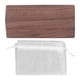 thumbnail image 1 of Caja de madera para anillos con 2 ranuras, carcasa magnética duradera de nogal pulida a mano, soporte para anillos de madera para joyería, 1 of 5