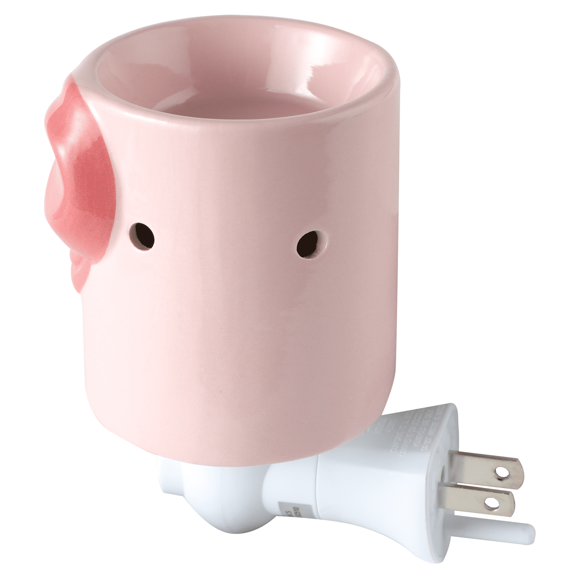 Mainstays Pink Bow Plug-In Wax Melt Warmer with LED Light