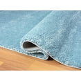 thumbnail image 5 of HR Plush Aqua Solid Color Shag Rug - Thick Pile, High-End, Soft & Cozy Floor Carpet for Bedroom & Living Room, 5 of 5