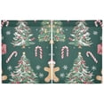 thumbnail image 7 of Yayeee Kitchen Curtains Tier Pair Light Filtering 27"x36" Rod Pocket Short Cafe Window Panel, Red Christmas Gingerbread, 7 of 7
