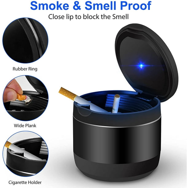 Advanced Car Ashtray USB Rechargeable Detachable Cigarettes