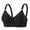 Black, variant on Front Snap Bras for Senior Women Padded Older Bralettes Wireless Full Coverage Comfortable Daily Bra Post Surgery Pink 38