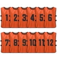 thumbnail image 1 of Chaleco 12 PCS Adultos Fútbol Pinnies Jerseys del equipo de fútbol de secado rápido Deportes juvenil Tomshoo Chaleco, 1 of 7