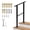 2 Steps, variant on Garderth Hand Rails For Outdoor Steps,Metal Outdoor Handrail,Height Adjustable Stair Railing Kit For Concrete Steps Porch Steps & Deck,1PCS