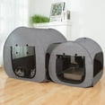 thumbnail image 6 of Portable Cat Playpen, Delivery Room, Enclosure, Postoperative Recovery, House Design for Better Standing, Foldable Pet Tent for Indoor and Outdoor Use, Cat Houses & Condos Dark Gray, 6 of 8