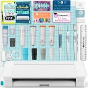 Silhouette White Cameo 4 w/ Blade & Tool Pack, Pen Holder, Guides, Designs
