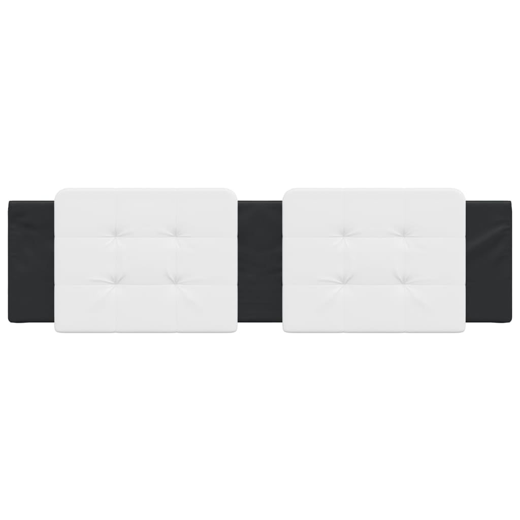 vidaXL Headboard Cushion White and Black