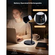 Smart Auto-Dimming Desk Lamp with USB Charging Port - 3 Color Modes, Adjustable Gooseneck Light, Dimmable LED Task Lamp for Bedside, Office, Study | Includes AC Adapter & Touch Control