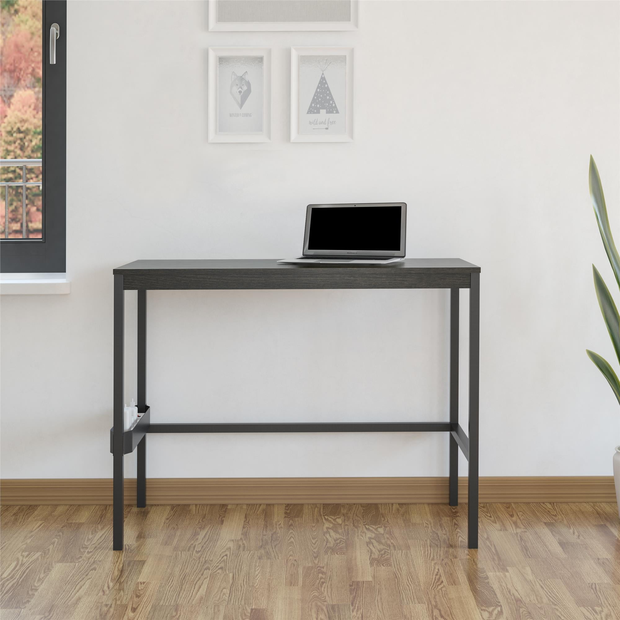 Ameriwood Home Nickle Creek Computer Desk Rustic Medium Oak