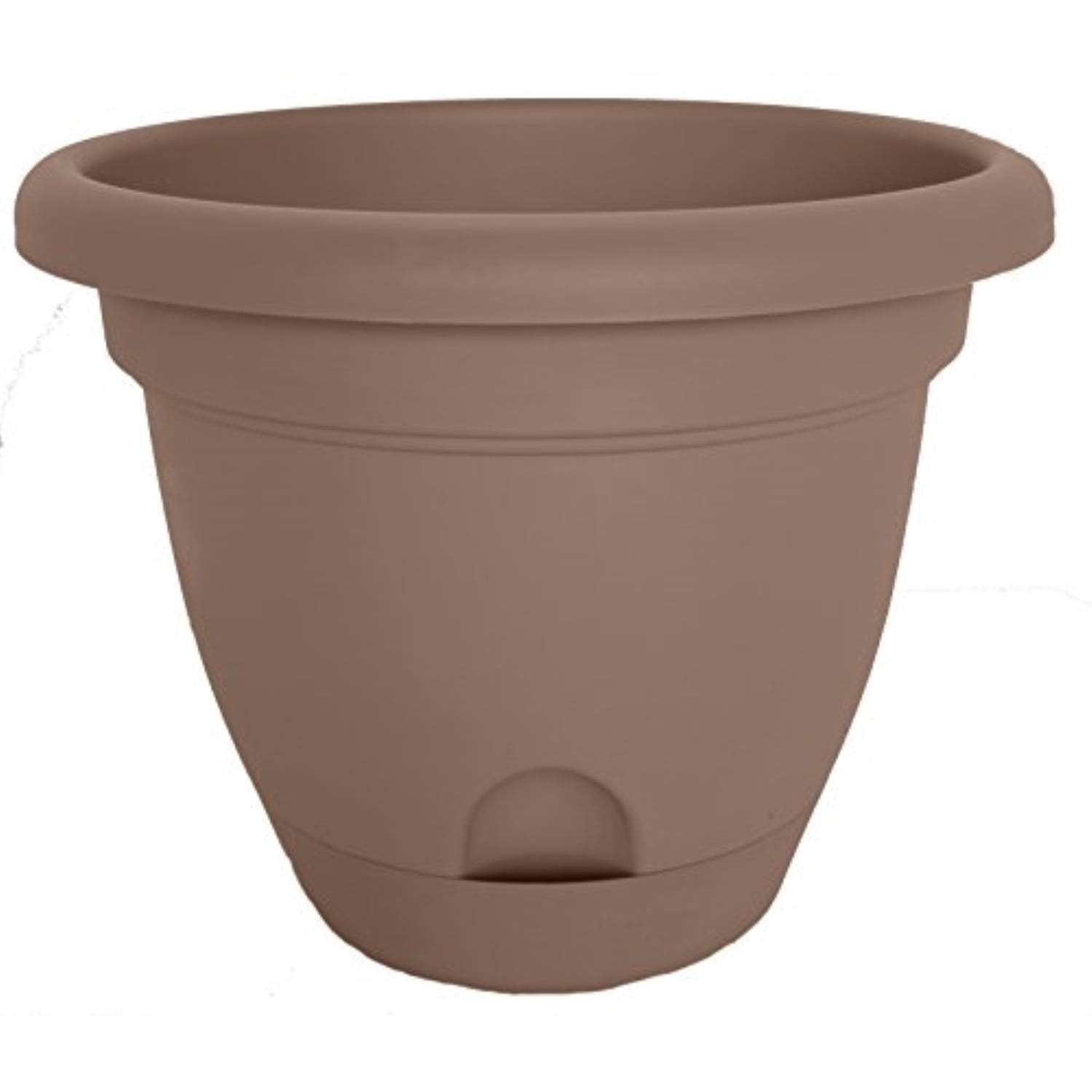 bloem lp1018 round curated plastic lucca planter, 10", curated