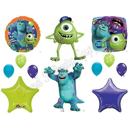 Monsters Inc University Happy Birthday Balloons Decoration
