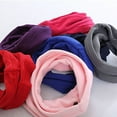 thumbnail image 2 of JANGSLNG Unisex Winter Outdoor Solid Color Soft Thick Fleece Neck Warmer Gaiter Cover Hat, 2 of 8
