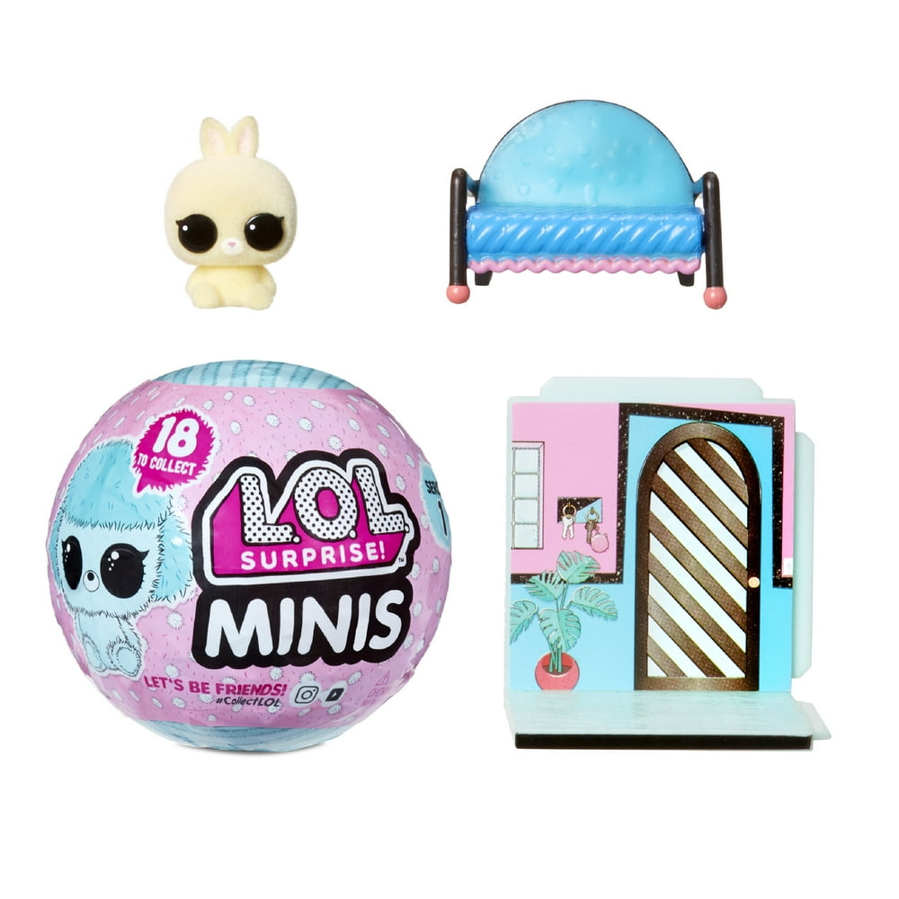 LOL Surprise! Minis with 5+ Surprises Fuzzy Tiny Animals, Collect to