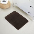 thumbnail image 2 of Yafa Home Fashion 1 Piece Solid Microfiber Soft Bathroom Rug , Non-Slip TPR Backing, 2 of 6
