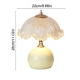 thumbnail image 4 of ICQOVD LED Handcrafted Eggshell Table Lamp Vintage Bedside Light Warm Ambient Home Decor for Bedroom Living Room office, 4 of 6