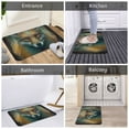 thumbnail image 5 of Sikiie Vintage Pattern Fox Print Flannel Anti-slip Floor Mat 16x24in, Thickened Dustproof Entrance Door Mat Floor Mat for Kitchen, Bathroom, Laundry Room, 5 of 7