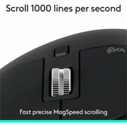 Logitech MX Master 3S - Performance Wireless Mouse with Ultra-fast Scrolling, Ergo, 8K DPI, Track on Glass, Quiet Clicks, Bluetooth, Windows, Linux, Chrome, Black