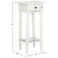 thumbnail image 5 of SAFAVIEH Sabrina Solid Casual End Table With Storage Drawer, Distressed Cream, 5 of 6