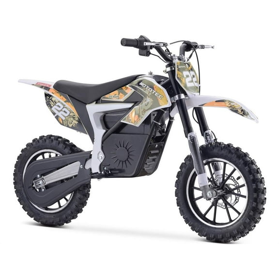 MotoTec 36v 790w Demon Electric Dirt Bike Lithium Orange