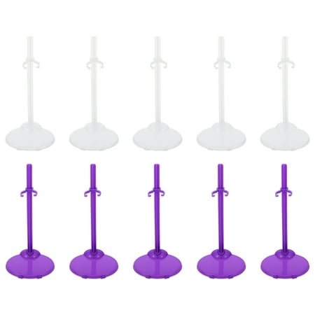 

20pcs Plastic Waist Fixed Doll Support Doll Dress up Holder Stand Doll Bracket