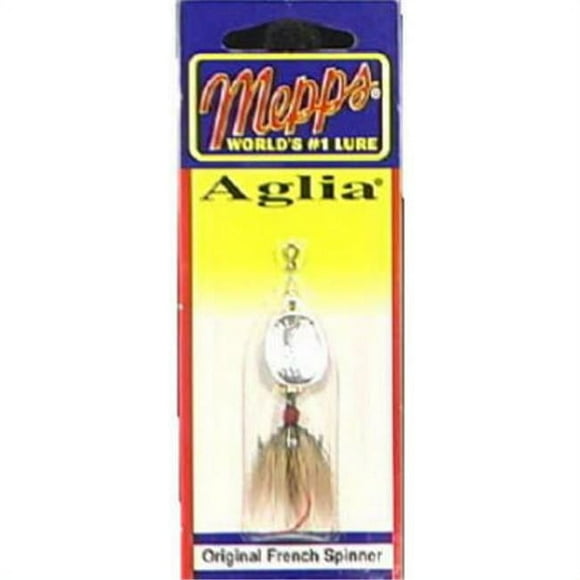 Sheldons B1ST-S-BR 0.13 in. Spinner With Brown Fly & Treble Hook- Silver