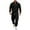 #207-Black, variant on Yusimy Men's Solid Color 2-Piece Stand-Up Collar Hoodie Set Long Sleeve Elastic Waist Drawstring Straight Leg Pants Casual