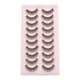 thumbnail image 1 of Unique Bargains 10 pares de pestañas postizas para maquillaje negro B-15, 1 of 5