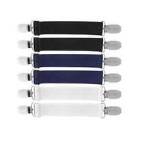 Pant Waist Tightener Pant Elastic Belt Clips, 6Pcs Pants Waist Tightener Adjustable Dress Clips