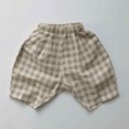 thumbnail image 2 of MEZZALL Child Toddler Boys Girls Casual Pants Summer Holiday Plaid Shorts Comfort Baby Wear, 2 of 5
