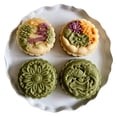 thumbnail image 4 of Diy prensa manual cortadores de mooncake forma de flor de pescado decoración de pastelería gadgets, 200g,11 Feliz Sencillez, 4 of 5