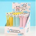 thumbnail image 4 of HELIAHO 6pc-0.5mm Cartoon Cow Pattern Neutral Pen Erasable Blue Neutral Pen - Erasable Blue Core CJ911-86690, 4 of 6