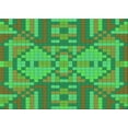 thumbnail image 1 of Ahgly Company Machine Washable Indoor Rectangle Transitional Dark Lime Green Area Rugs, 3' x 5', 1 of 7