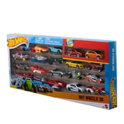 Hot Wheels Set of 20 Toy Sports & Race Cars in 1:64 Scale, Collectible Vehicles (Styles May Vary)