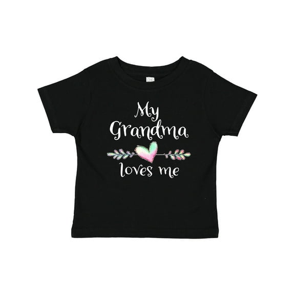 Inktastic My Grandma Loves Me- Heart Grandchild Boys or Girls Baby T-Shirt