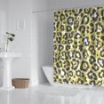 thumbnail image 2 of Yellow Leopard Print Pattern Shower Curtain 84"x72" ,Bathroom Decorative Shower Curtains Set with 12 Hooks,Modern Waterproof Washable Shower Curtain, 2 of 6