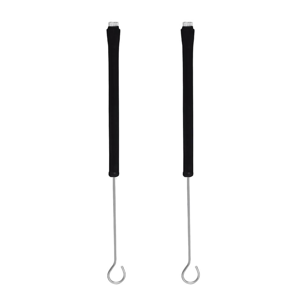 Yihuala 7pieces Drumsticks Set Include Drumsticks Steel Wire Brushes Stick and Bag Retractable