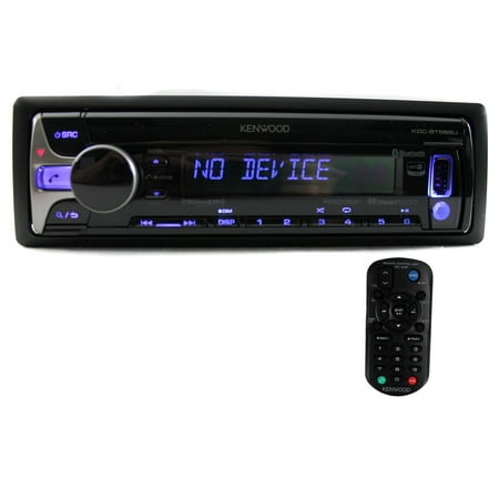 Eye Receiver - Kenwood KDC-BT565U Single-DIN In-Dash CD Receiver with Bluetooth, Siri Eyes-Free, Pandora Internet Radio and SiriusXM Ready