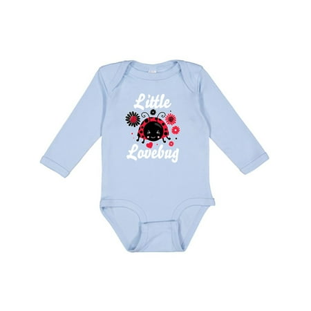 

Inktastic Valentine s Day Little Lovebug Boys or Girls Long Sleeve Baby Bodysuit
