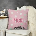 thumbnail image 2 of YINGXI  Pink Throw Pillow Cover for Best Mum,Vases Flower Gift for Mum Cushion Case Decoration for Sofa Couch 12x12in, 2 of 5