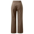 thumbnail image 5 of Sngxgn Women Pants High Waisted Pants Trousers Wide Leg Casual Pants Pockets(Khaki,XXXL), 5 of 5