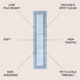 thumbnail image 4 of JONATHAN Y MODERN PERSIAN 2 x 8 Runner Rug, Acanthus French Border - Blue/Navy, MDP504E-28, 4 of 10
