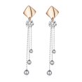 thumbnail image 3 of QualitChoice Zircon Earring Long Tassel Beads Crystal Dangle Earring Women Ear Jewelry with Gradient Color, 3 of 6