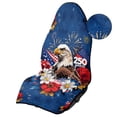 thumbnail image 4 of KUIFORTI Waterproof Car Seat Towel Cover, Washable Patriotic Eagle Workout Seat Protector for Gym,Beach,Hiking,Running Swimming, Fits Most Cars SUVs Trucks, 4 of 7