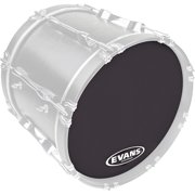 EVANS MX2 Black Marching Bass Drum Head Black 28 in.